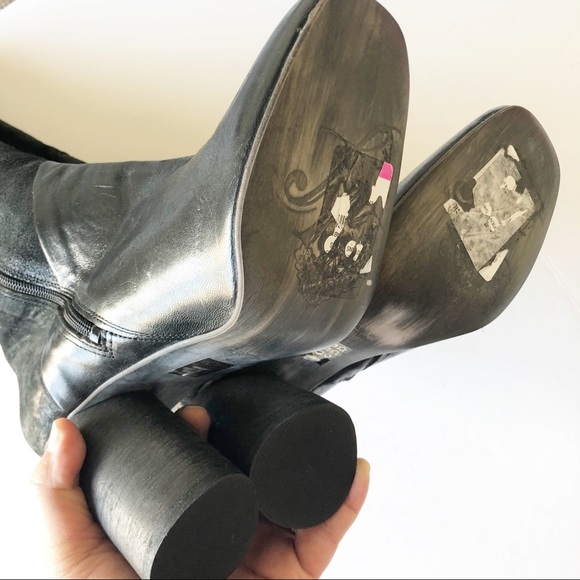 NWOT Free People Bright Lights Patchwork Tall Boot - Picture 7 of 8